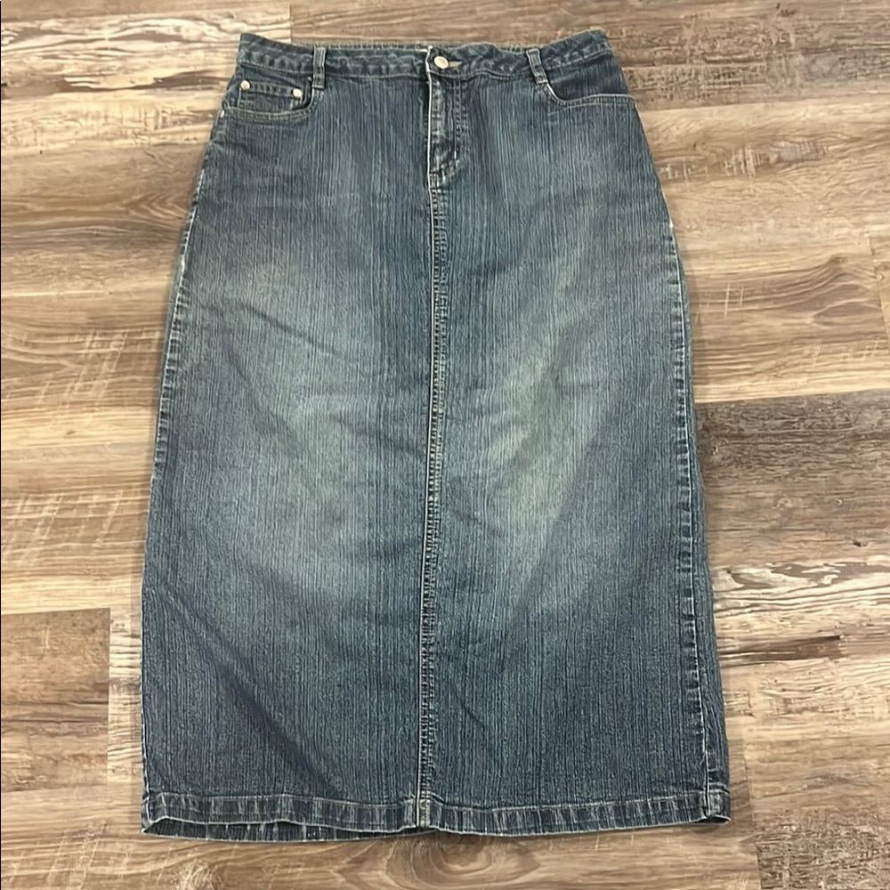 Denim Midi Skirt